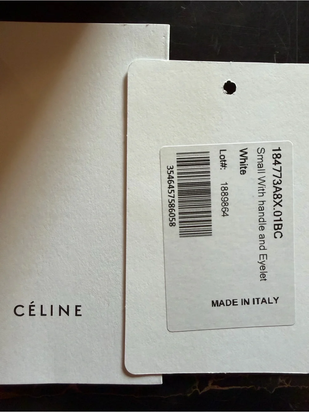 Céline Eyelet Bag Runway 2018 White Leather Top-Handle Bag Phoebe Philo Celine